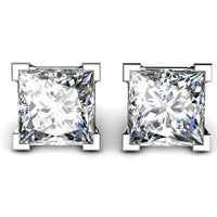 Madison IGI Cert Princess Cut Lab Grown Diamond Ear Studs E VS2 - Total 2.00 Carats thumbnail 4