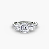 Three-Stone with Pavé Band thumbnail 40