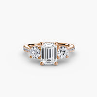 Three-Stone with Pavé Band thumbnail 87