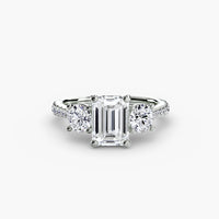 Three-Stone with Pavé Band thumbnail 37