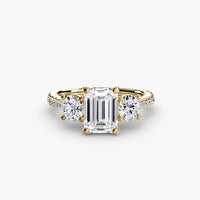 Three-Stone with Pavé Band thumbnail 77