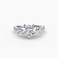 Three-Stone with Pavé Band thumbnail 8