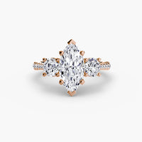 Three-Stone with Pavé Band thumbnail 91