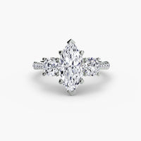 Three-Stone with Pavé Band thumbnail 41