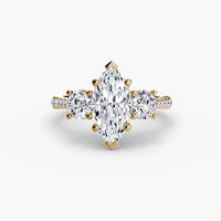 Three-Stone with Pavé Band thumbnail 81
