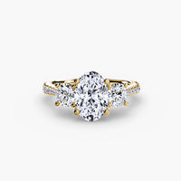 Three-Stone with Pavé Band thumbnail 45