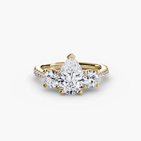Three-Stone with Pavé Band thumbnail 16