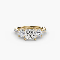 Three-Stone with Pavé Band thumbnail 73