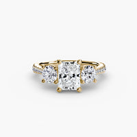 Three-Stone with Pavé Band thumbnail 49