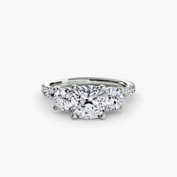 Three-Stone with Pavé Band 3 thumbnail 4