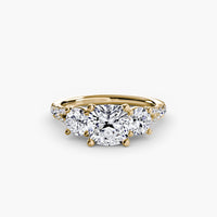 Three-Stone with Pavé Band 3 thumbnail 14