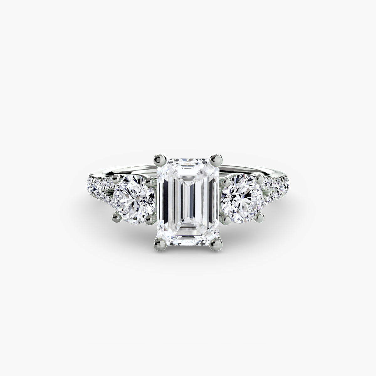 Three-Stone with Pavé Band 3 — view 67