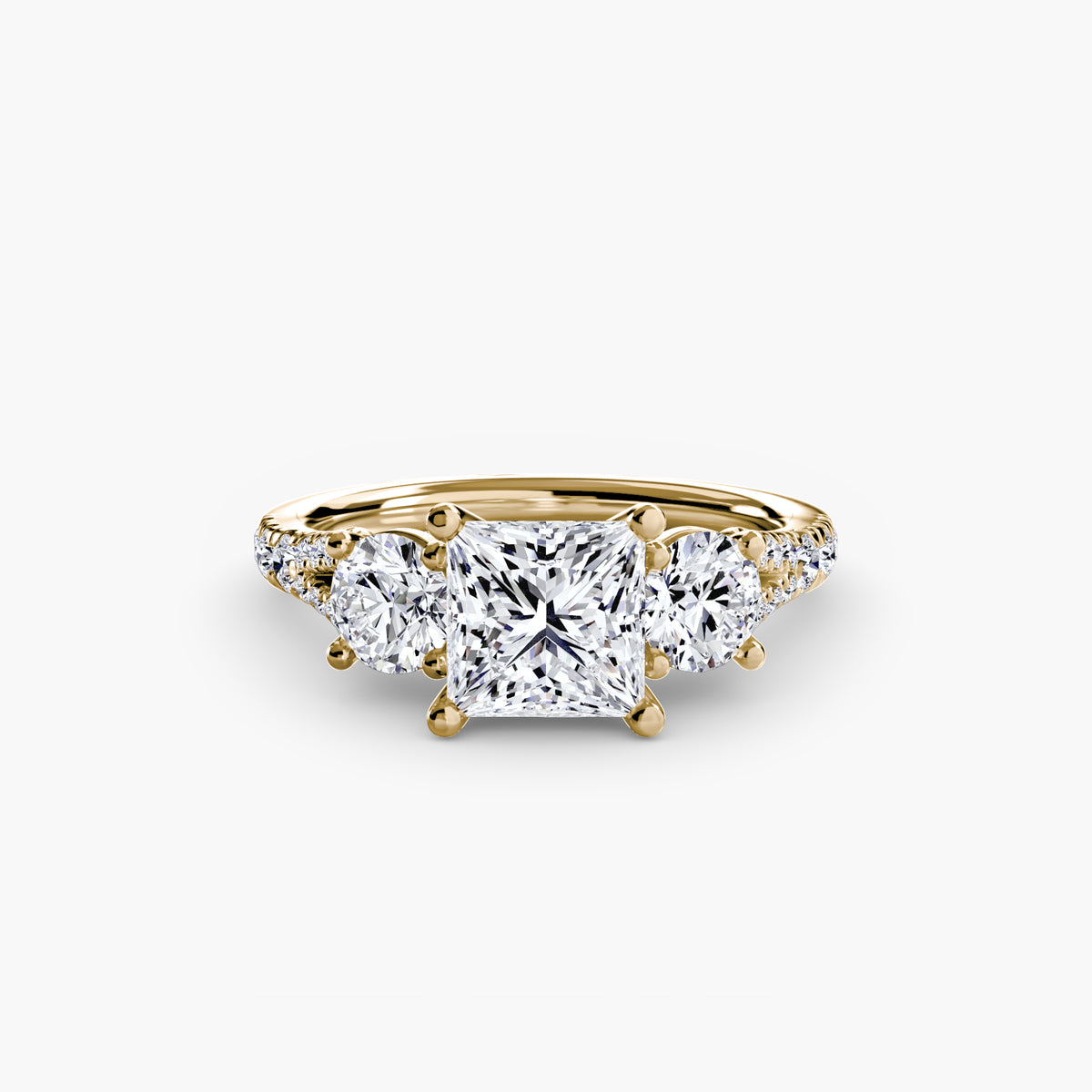 Three-Stone with Pavé Band 3 — view 43