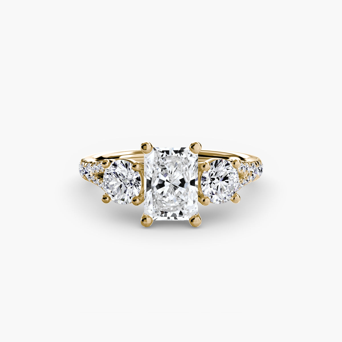Three-Stone with Pavé Band 3 — view 79