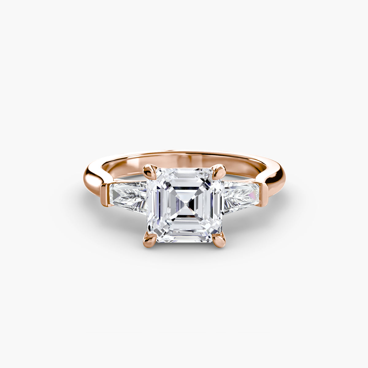 Three-Stone Ring (Baguette Side Stones) — view 54