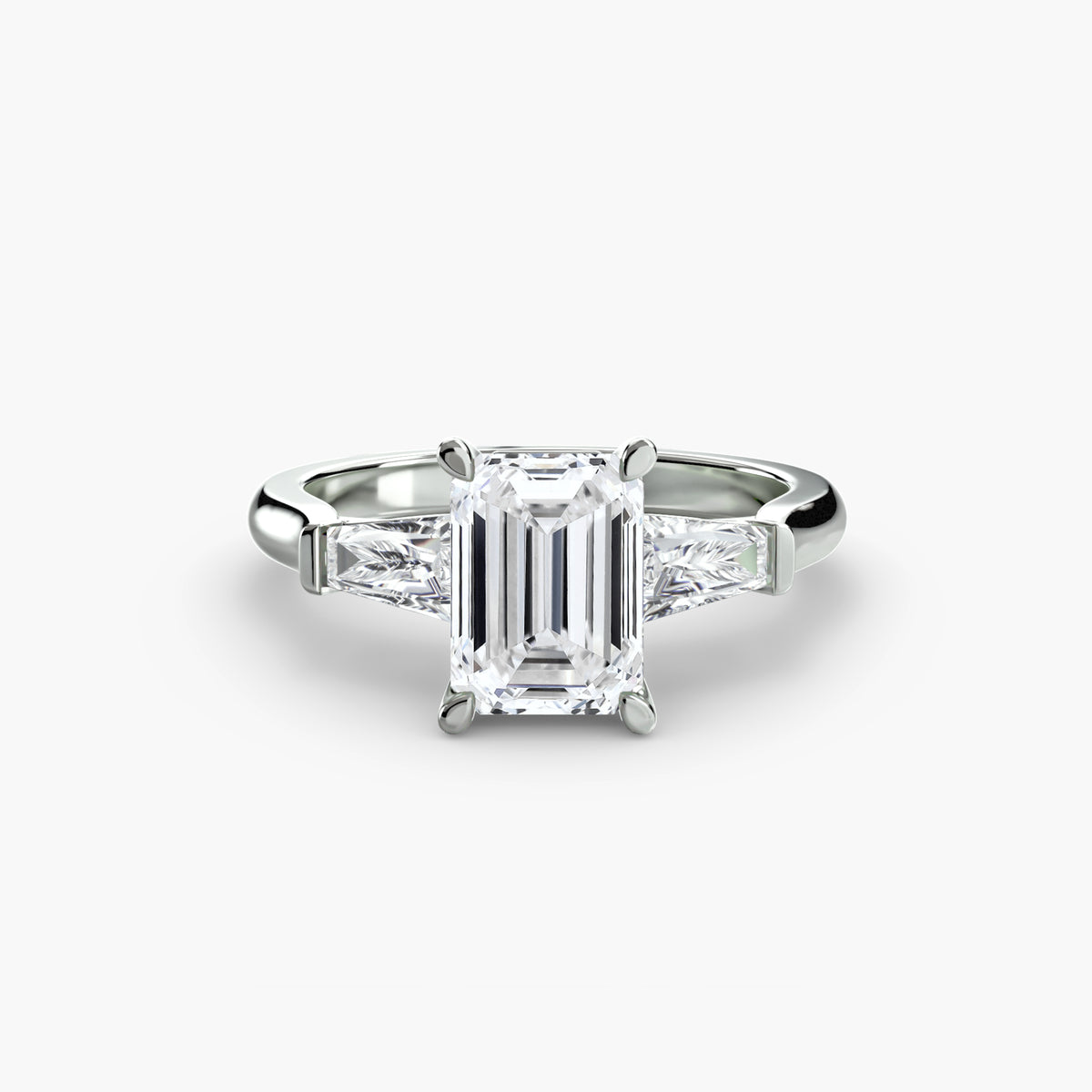 Three-Stone Ring (Baguette Side Stones) — view 34