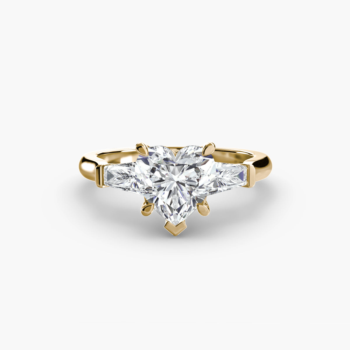 Three-Stone Ring (Baguette Side Stones) — view 17