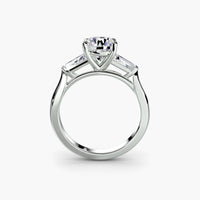 Three-Stone Ring (Baguette Side Stones) thumbnail 1
