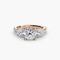 Three-Stone Ring with Pavé Band 4 thumbnail 81