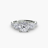 Three-Stone Ring with Pavé Band 4 thumbnail 33