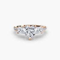 Three-Stone Ring with Pavé Band 4 thumbnail 56