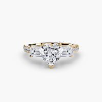 Three-Stone Ring with Pavé Band 4 thumbnail 75