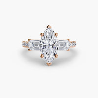 Three-Stone Ring with Pavé Band 4 thumbnail 59