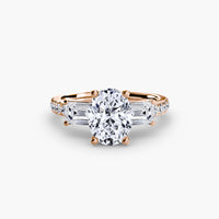 Three-Stone Ring with Pavé Band 4 thumbnail 53