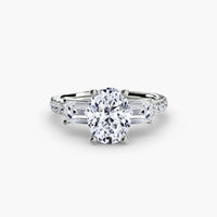 Three-Stone Ring with Pavé Band 4 thumbnail 63