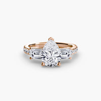 Three-Stone Ring with Pavé Band 4 thumbnail 54