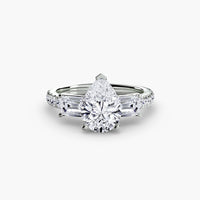 Three-Stone Ring with Pavé Band 4 thumbnail 6