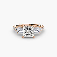 Three-Stone Ring with Pavé Band 4 thumbnail 51