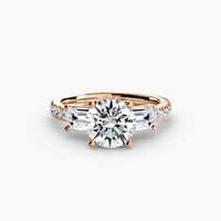 Three-Stone Ring with Pavé Band 4 thumbnail 50
