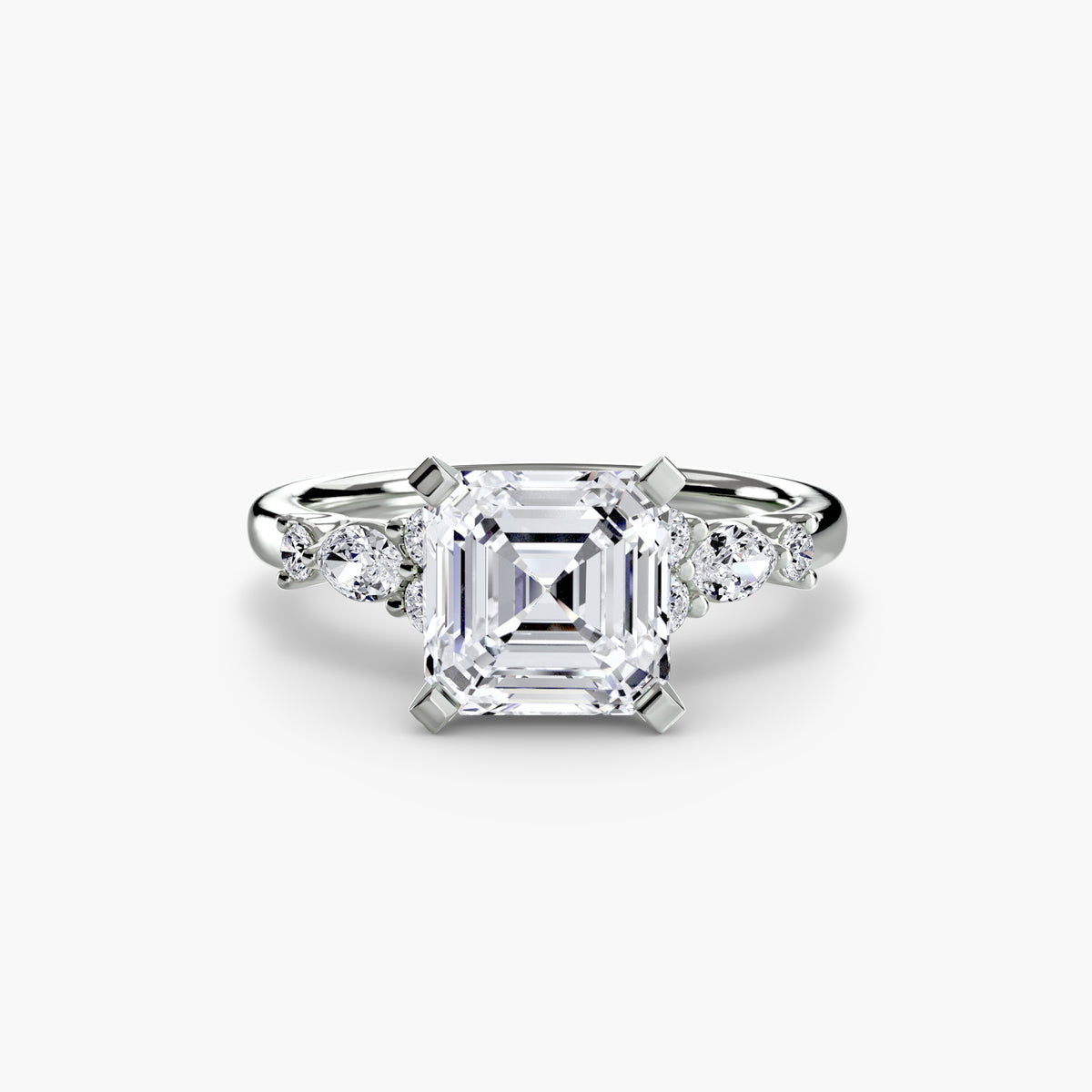 The Floral Accent Solitaire — view 70