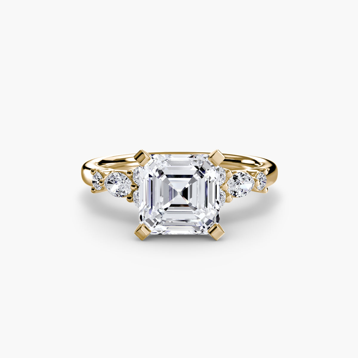 The Floral Accent Solitaire — view 80