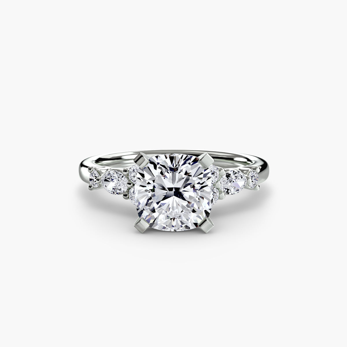 The Floral Accent Solitaire — view 4