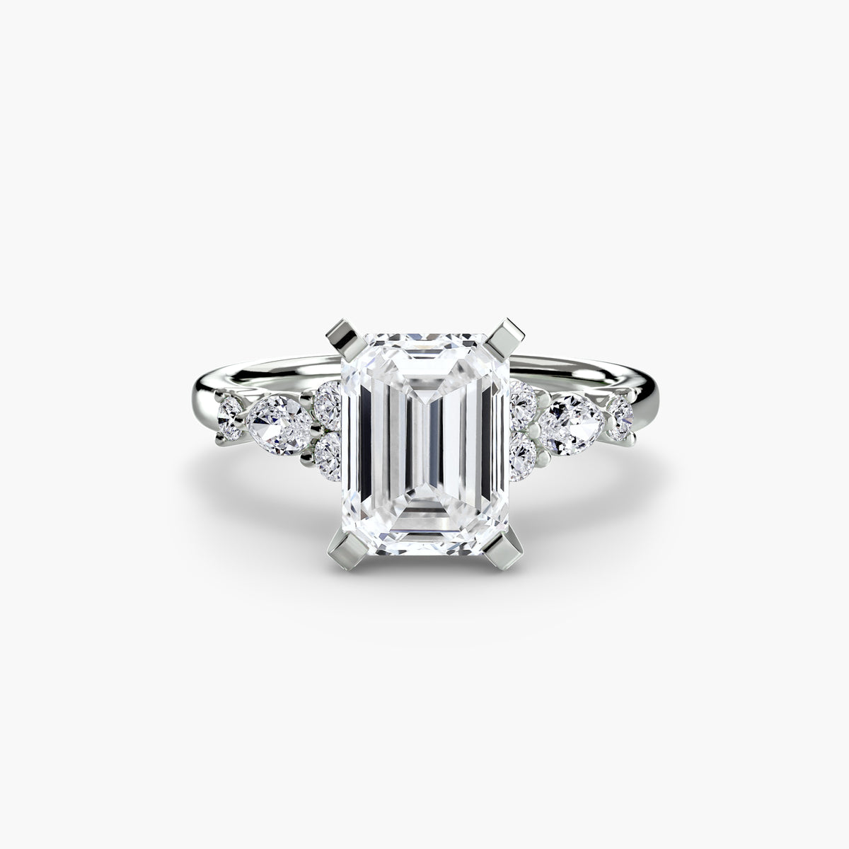 The Floral Accent Solitaire — view 7