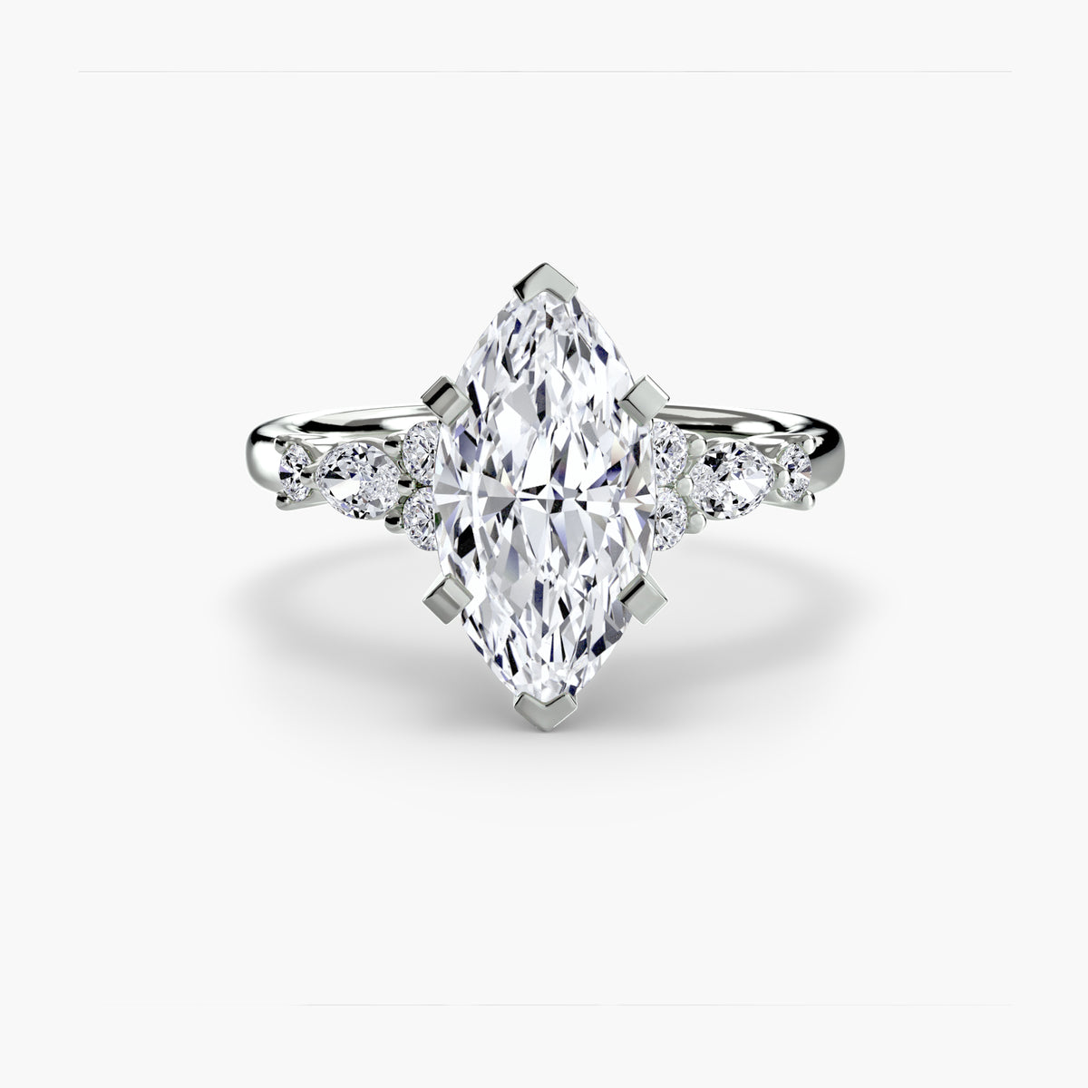 The Floral Accent Solitaire — view 11