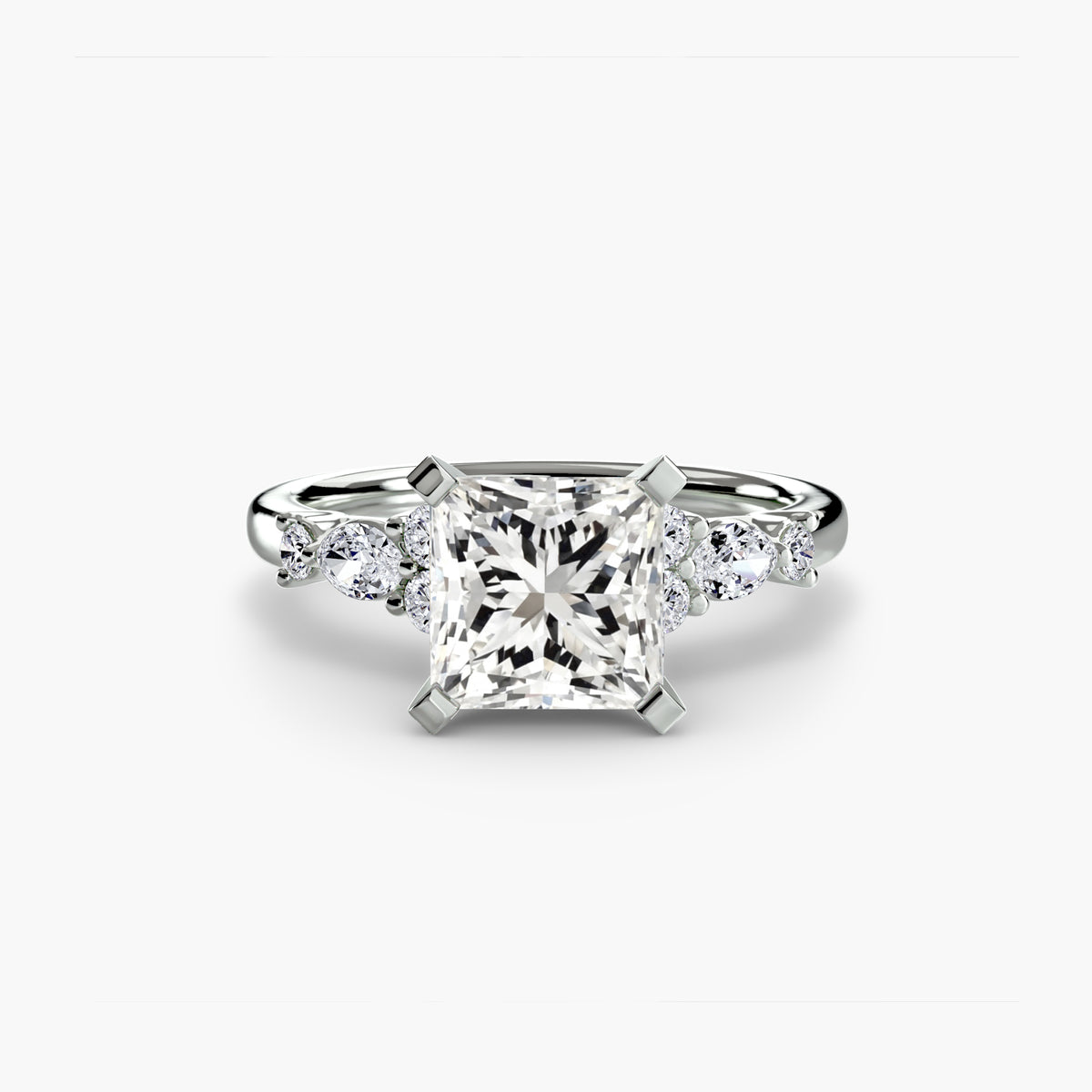 The Floral Accent Solitaire — view 93