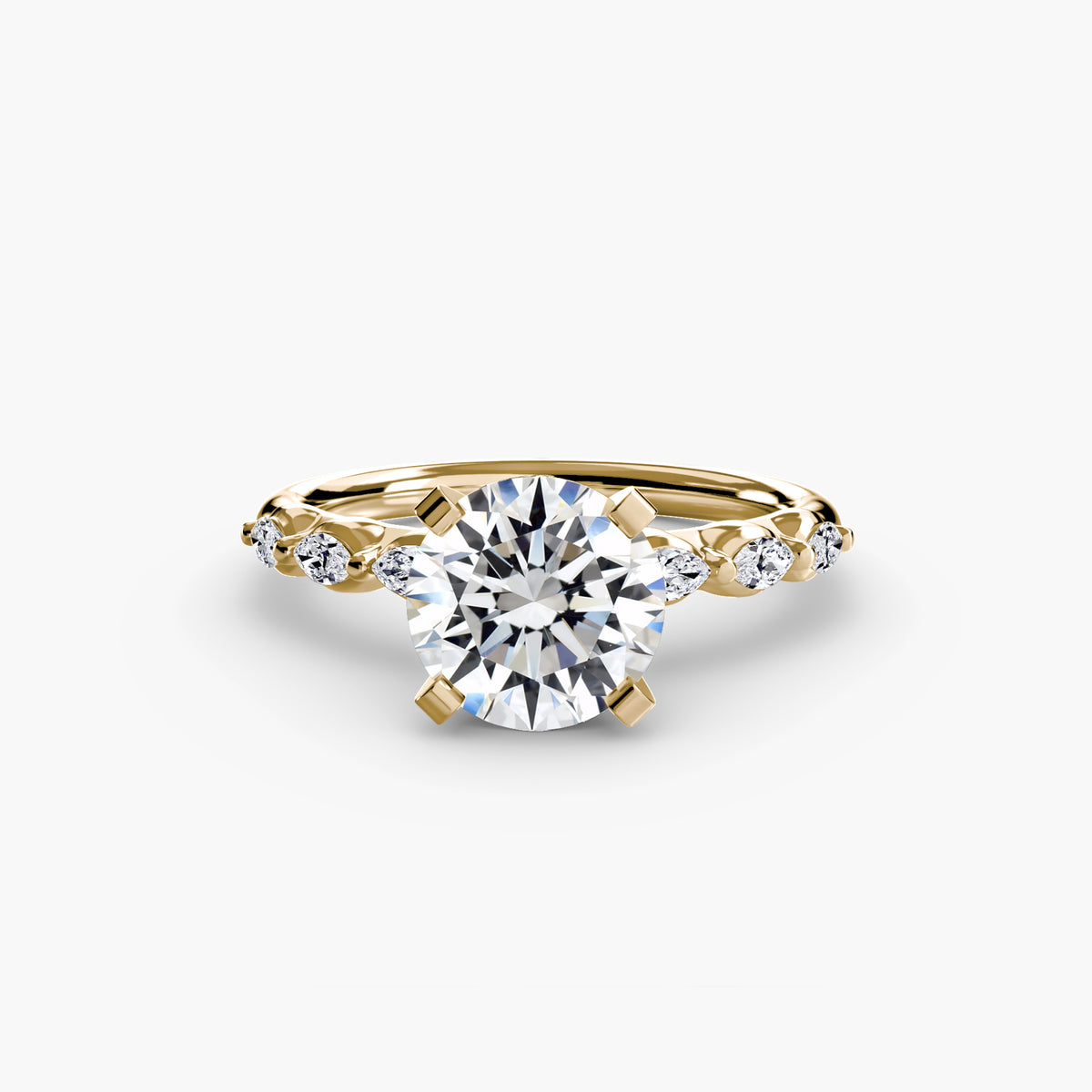 The Floral Accent Solitaire — view 72