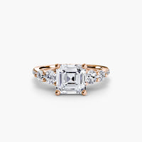 Five Stone Ring with Pavé Band thumbnail 30