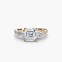 Five Stone Ring with Pavé Band thumbnail 50