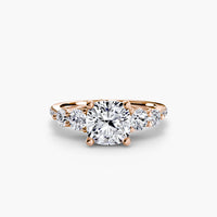 Five Stone Ring with Pavé Band thumbnail 84