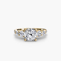 Five Stone Ring with Pavé Band thumbnail 44