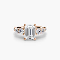 Five Stone Ring with Pavé Band thumbnail 57