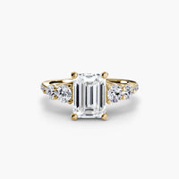 Five Stone Ring with Pavé Band thumbnail 77
