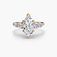 Five Stone Ring with Pavé Band thumbnail 81