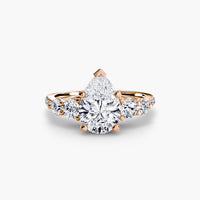 Five Stone Ring with Pavé Band thumbnail 86