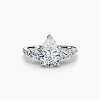 Five Stone Ring with Pavé Band thumbnail 6