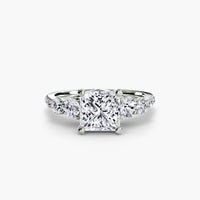Five Stone Ring with Pavé Band thumbnail 63
